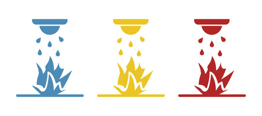 fire safety icon, vector illustration
