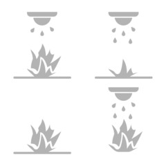 fire safety icon, vector illustration
