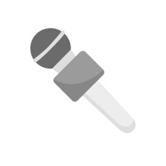 microphone icon for interview, vector illustration