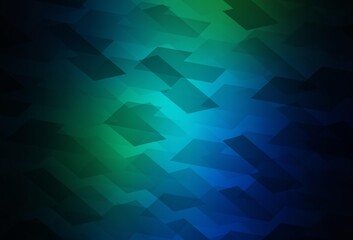Obraz premium Dark Blue, Green vector template with rhombus.