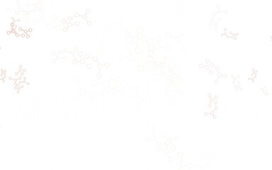 Obraz premium Light Red vector backdrop with artificial intelligence data.