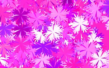 Light Pink vector doodle background with trees, branches.