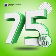 3d percentage render for store, big sale, sale, discount