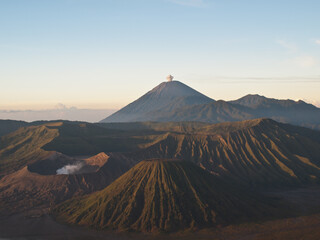 Fototapeta premium Volcanic landscape in Bromo crater
