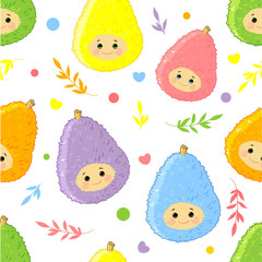 avocado cute pattern - 458991094
