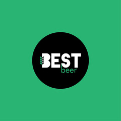 Best beer. Logo template.