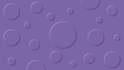 Geometric purple background with circles design.