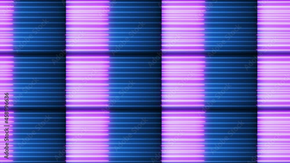 Poster abstract colorful neon light liner animation background. gradient neon line animation background.