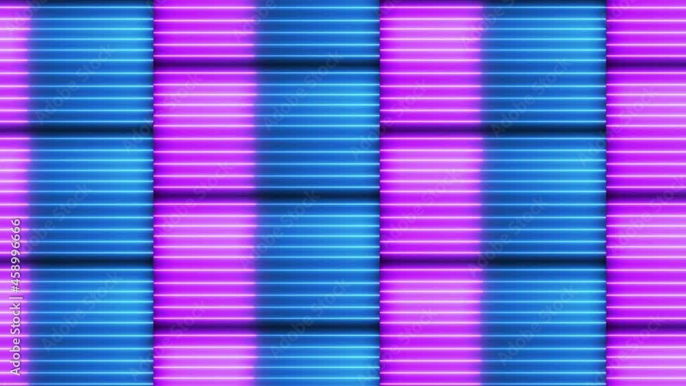 Poster abstract colorful neon light liner animation background. gradient neon line animation background.