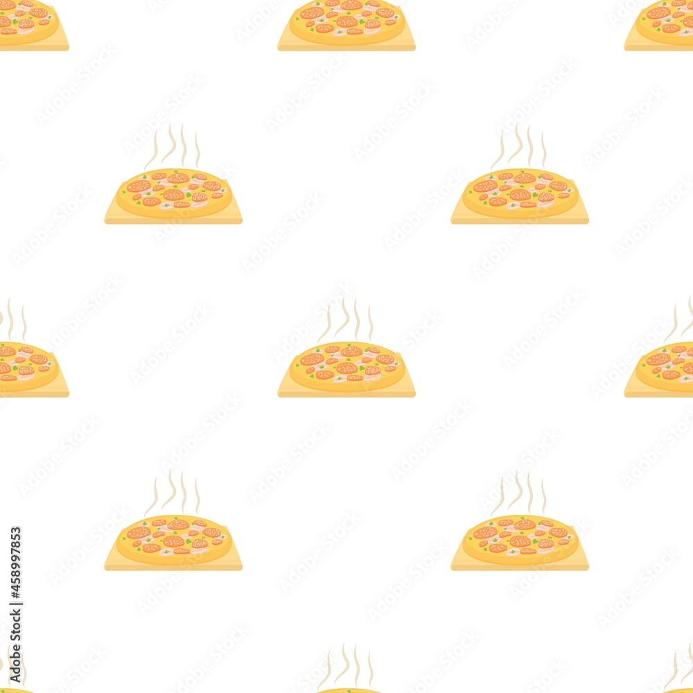 Poster pizza pattern seamless background texture repeat wallpaper geometric vector