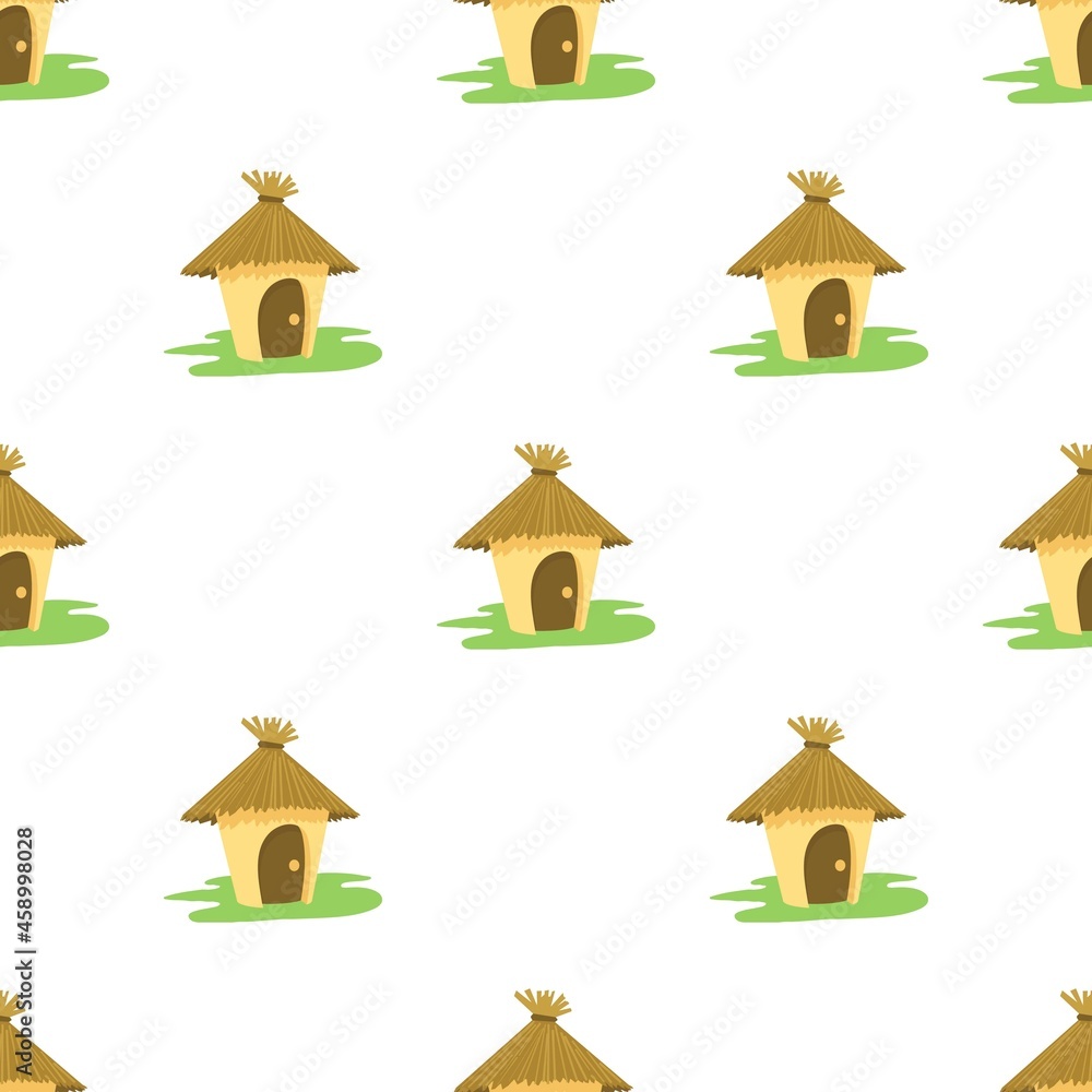 Poster hut pattern seamless background texture repeat wallpaper geometric vector