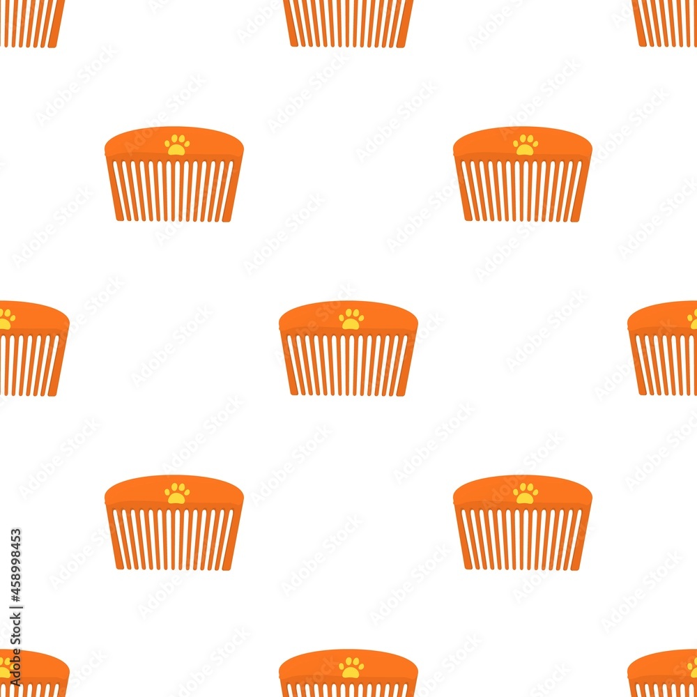 Poster pet comb pattern seamless background texture repeat wallpaper geometric vector