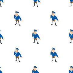 speaking policeman pattern seamless background texture repeat wallpaper geometric vector