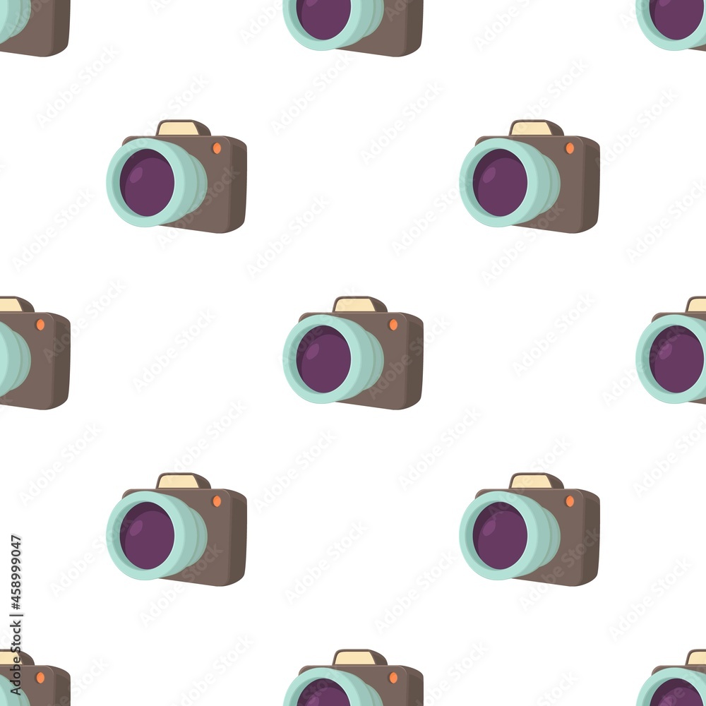 Poster camera pattern seamless background texture repeat wallpaper geometric vector