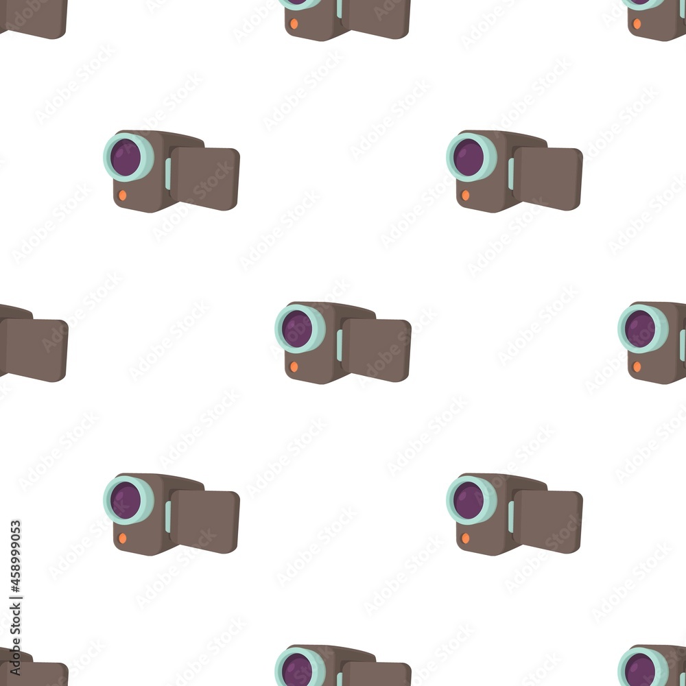 Poster camcorder pattern seamless background texture repeat wallpaper geometric vector