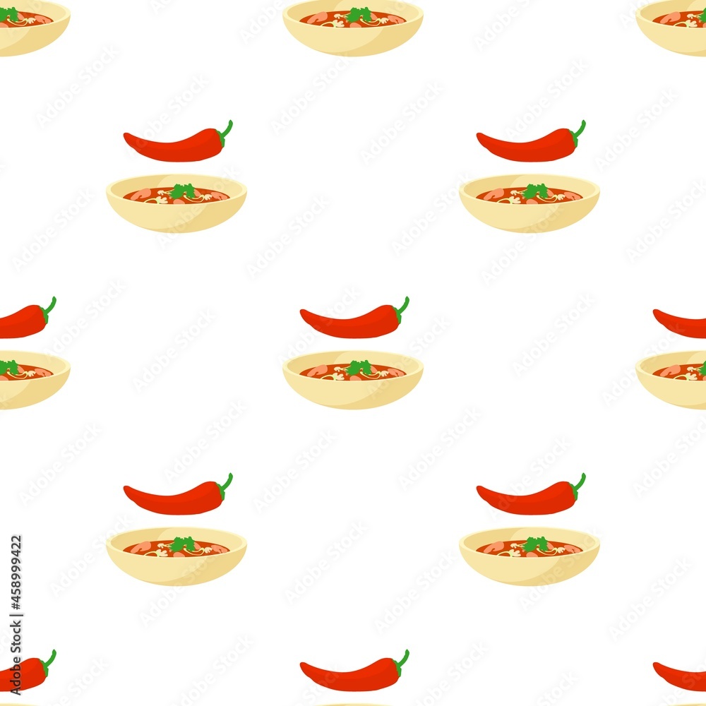 Poster chilli pattern seamless background texture repeat wallpaper geometric vector