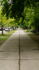 Covered sidewalk