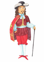 attractive young man in middle age clothes © Марина Константинова