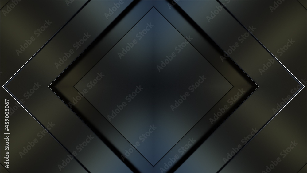 Poster steel 3d render sheet with technological lines. chrome plated gradient surface with simple industria