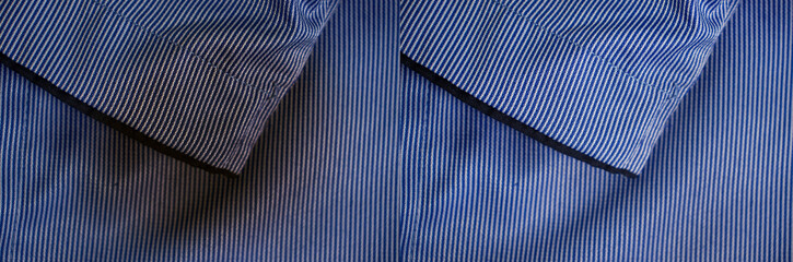 cloth stain before and after cleaning
