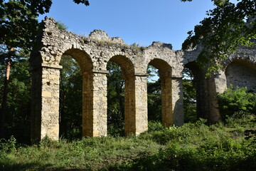 Amphitheater, künstliche Ruine, Maria Enzersdorf Österreich, 29.07.2021