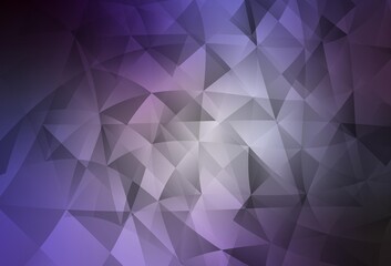 Obraz premium Light Purple vector background with triangles.