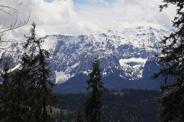 Obraz premium Wetterstein mountains, Bavarian Alps, Germany