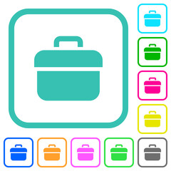 Toolbox vivid colored flat icons