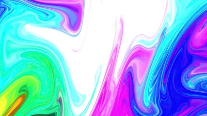 Colorful paint mix with gradient vivid colors