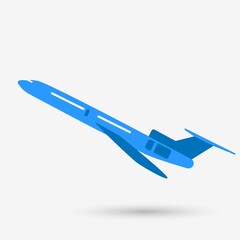 Fototapeta na wymiar Plane icon isolated object. Vector illustration.