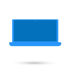 Laptop isolated object. Vector illustration.