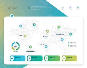 ector infographic chart template. Business concept with seven options. For flowchart, steps, parts, infographic, diagram. Can be used for your presentations, workflow layout, web. Vector eps№3