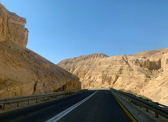 Road through the Negev Desert