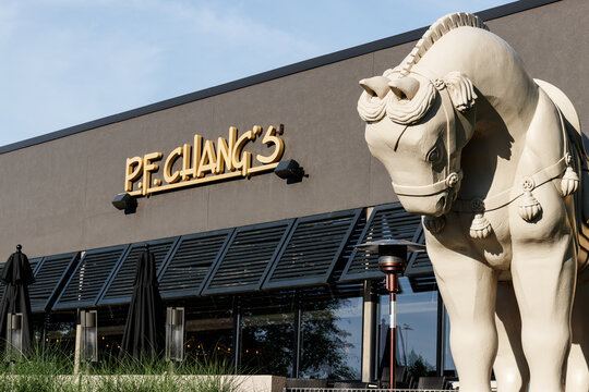 P.F. Chang's restaurant. PF Changs offers an Asian themed cuisine.