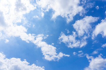 爽やかな青空と雲の背景素材_h_03