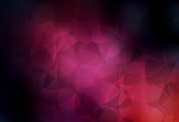 Fototapeta premium Dark Pink vector shining triangular background.