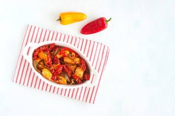 Ragout of thon and sweet pepper