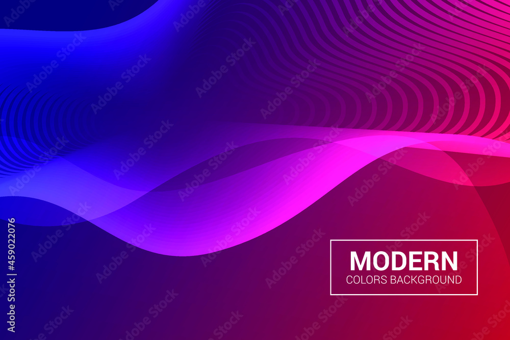 Aufkleber abstract gradient background of curved lines in red colors. eps 10 vector illustration.