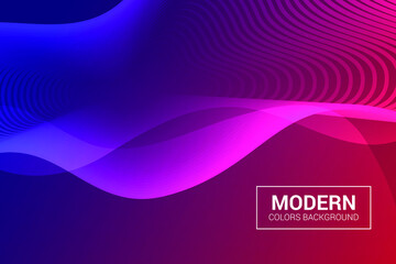 Abstract gradient background of curved lines in red colors. Eps 10 vector illustration.