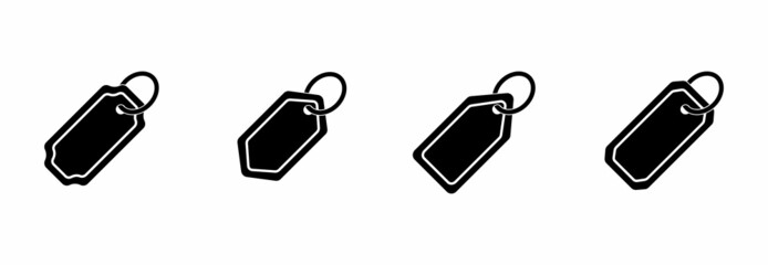 price tag icon set, price tag vector set sign symbol