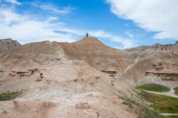 Ben Feifel in Badland national park during summer.