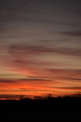 Fototapeta na wymiar painted sunset