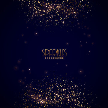 golden sparkles confetti burst celebration background