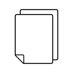 Paper Icon Vector Design Template on white background
