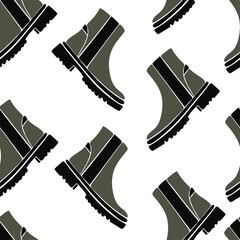 Womens shoes seamless pattern