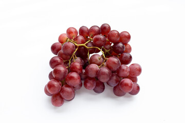 Fresh grape on white background.