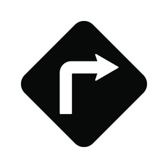 traffic signs. illustration of traffic signs in flat style. traffic is prohibited from turning left. Vector illustration.