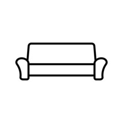 sofa icon isolated vector illustration on white background