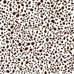 Wall murals Brown Seamless animal pattern for textile design. Seamless background from Dalmatian spots