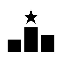 Champion line icon. Winner and achievement, podium symbol. logo. Outline design editable stroke. 